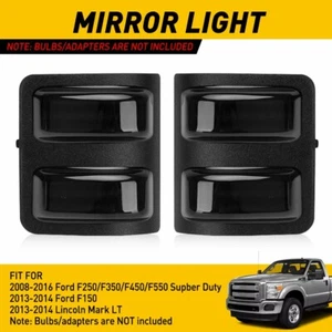 2pcs Side Mirror Signal Light Housings Fits 2013-2014 Ford F150 Lincoln Mark LT - Foto 1 di 12
