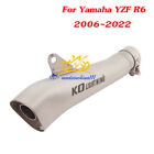 For Yamaha YZF R6 2006-22 Modified Exhaust Pipe Muffler Slip-on Tip Motorcycle