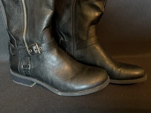 Botas de montar G By Guess Harson de cuero sintético para mujer negras, múltiples, talla 10MWC anchas - Imagen 1 de 7