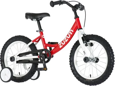 Zuzum® 16 Zoll Kinderfahrrad mit Rücktritt für Kinder ab 4 Jahre, rot-weiß - Bild 1 von 4