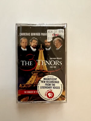 The Three Tenors Paris Carreras Domingo Pavarotti w/ Levine Cassette Tape 1998, - Image 1 of 2