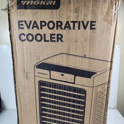 Enfriador de aire evaporativo VAGKRI 2200CFM enfriador de pantano 9,5 GAL - 800 pies cuadrados - VA-EC03 Foto 1 de 4