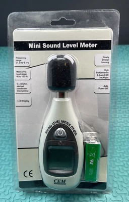 Portable Mini LCD Digital Sound Level Meter Noise Tester DT-85A - NEW Old Stock - Image 1 of 4