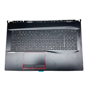 Pour MSI GE75 Palmrest Clavier Rétroéclairé Couleur Plein Non Tactilepad 3077E2C213Y Noir - Photo 1/4