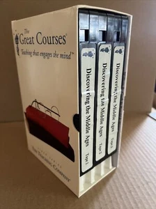 THE GREAT COURSES: DISCOVERING THE MIDDLE AGES VHS 3 TAPES  + booklet - Picture 1 of 5