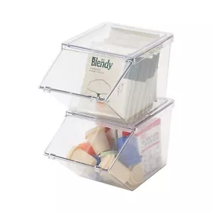 Stackable Teabag Holder Organizer Tea Box Organizer Tea Storage Organizer Clear - Picture 1 of 7
