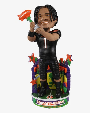 Ja'Marr Chase Cincinnati Bengals Nickelodeon NVP Bobblehead NFL Football Cover