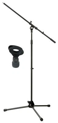 Profi DJ PA Studio Mikrofon Ständer Mikro Galgen Stativ Klammer Clip Halterung - Bild 1 von 4