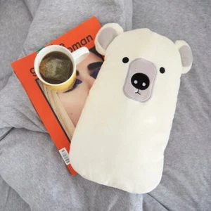 Balvi Pooky! Polar Bear Plush Fleece 2L Hot Water Bottle & Padded Cover Set - Picture 1 of 5