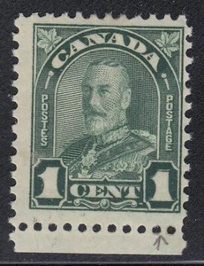 Canada # 163ii 1935 1 cent Variety RE-ENTRY FMH - Picture 1 of 2