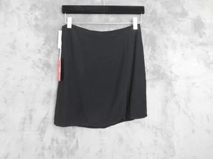 Aritzia Sunday Best Skirt Womens 2 Black Mini Slit Tatiana Capsule Essentail - Picture 1 of 12