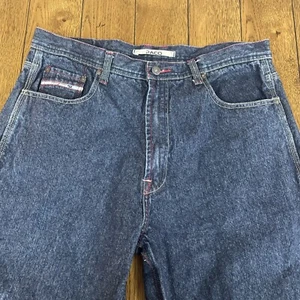 Paco Men’s Jeans Size 36 Dark Wash Baggy Y2K Casual Work Wear - Picture 1 of 12
