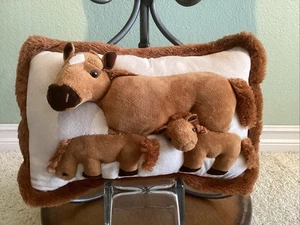 Rare JAAG Plush 3-D Horse Pillow 18" - Picture 1 of 4