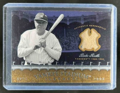Camiseta deportiva 2008 Upper Deck Yankee Stadium Legacy Babe Ruth Memorabilia #BR Yankees Foto 1 de 2
