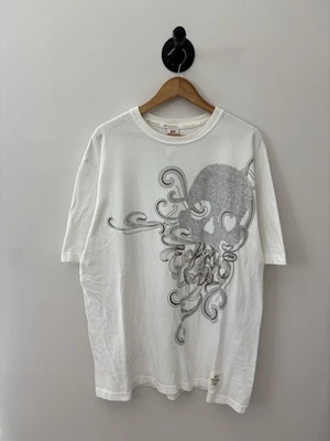 Camisa De Colección Ecko Unltd Para Hombres 2XL Blanca Y2K Calavera Esqueleto Aflicción Suelta Foto 1 de 3