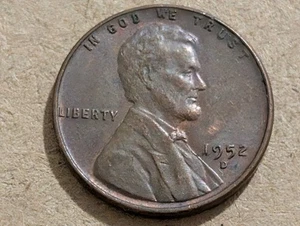 1952 D Lincoln Wheat Cent / Penny ungradiert ungeprüft zirkuliert   - Bild 1 von 2