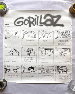 Gorillaz poster '19-2000' Storyboard Promotional Poster - Image 1 of 4