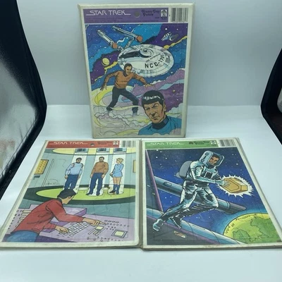 Lot Of 3 Sealed Vintage Star Trek Frame-Tray Puzzle by Merrigold 4599 - Image 1 of 4