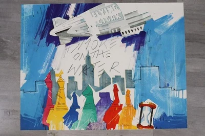 "Smoke on the water" Lithografie signiert Wolfgang LOESCHE (*1947) (GV936) - Bild 1 von 4