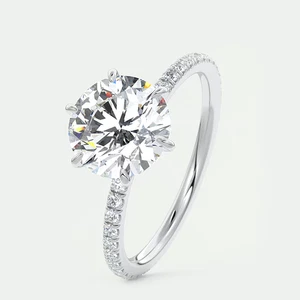 950 Platinum Wedding Ring Lab Grown 14k  2.35 Carat IGI Certified Round Diamond - Picture 1 of 13