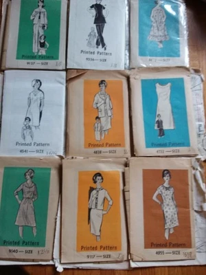 LOTE DE PATRONES DE PEDIDO POR CORREO VINTAGE 9 ANNE ADAMS MARIAN MARTIN SIN CORTAR Foto 1 de 4