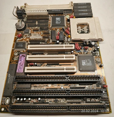 Vintage Socket 3 SET Zida PCI400-4 Motherboard 3х PCI, 3х ISA + 8 MB RAM - Image 1 of 4