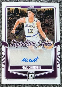 Max Christie 2024-25 Panini Donruss Optic #SS-MAX Signature Series (AU) Lakers - Picture 1 of 2