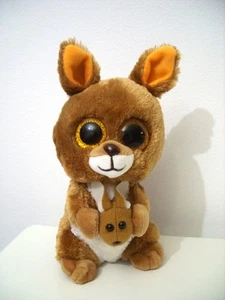 TY Silk Beanie Boos 'Kipper' The Kangaroo & Joey Soft Toy Plush 2017 Retired - Picture 1 of 2