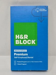 H&R Block 2022 Steuersoftware Premium Selbstständig/Miete PC/Mac - Bild 1 von 2
