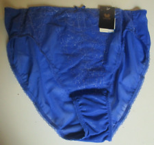 Wacoal 841186 Retro Chic Hi-Cut Brief Panty Women's 6 M Brilliant Blue