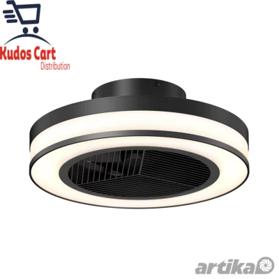 Artika Elton 19" Cooling Fan/ LED Light Quiet Remote Control No Bulb Required  - Image 1 of 4