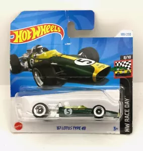 6818 HOT WHEELS CARTE EU / RACE DAY 2024 / 188/250 '67 LOTUS TYPE 49 - Foto 1 di 1