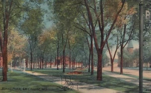 Litografía Burns Park - La Crosse, Wisconsin - sin publicar - Imagen 1 de 3