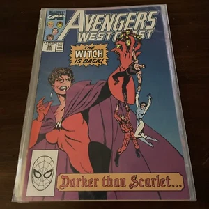 Avengers West Coast #56 VF- First Appearance of Dark Scarlet Witch Marvel 1990 - Picture 1 of 6