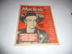 Mickie Magazine (17 February 1973, No 13) - Elton John cover - Picture 1 of 9