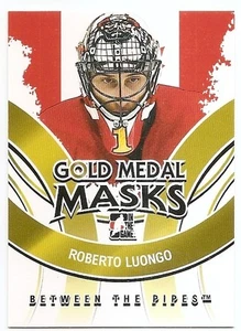 09/10 BETWEEN THE PIPES GOLD MEDAL MASKS Hockey (#GMM1-GMM9) U-Pick From List - Picture 1 of 7