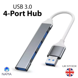 USB Hub | Multiport Dock Multi-Splitter USB Typ-A 3.0 Hub Adapter für PC Mac - Bild 1 von 3