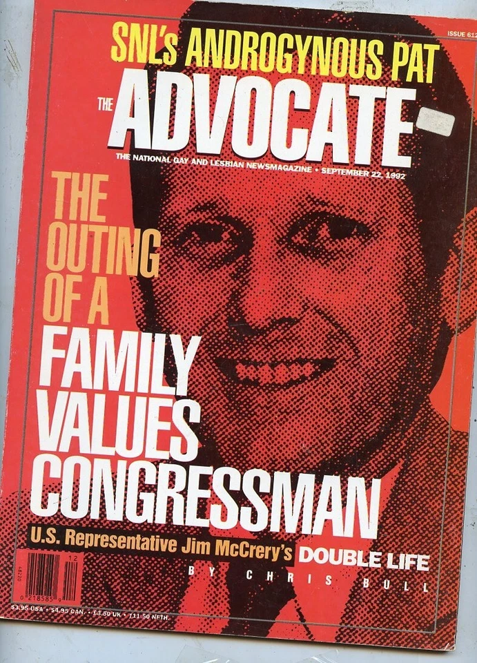 THE ADVOCATE MAGAZINE* SEPT  1992  * DOUBLE LIFE JIM McCRERYS - Image 1 of 1