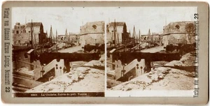 Tunisie.Tunisia.Tunis.La Goulette.Le Port.Photo stereo Citrate.Stereoview.1890. - Picture 1 of 2
