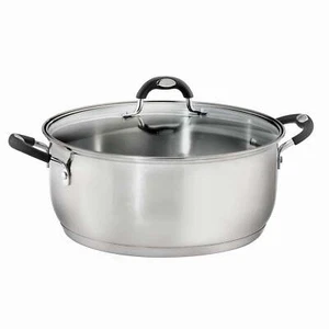 9 Quart Stainless Steel Dutch Oven Kitchen Cookware Stockpot Saucepan Oven Safe - Picture 1 of 8