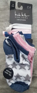 Nicole Miller Low Cut Girls Socks Pack of 10 Pairs Bonus 3 Hair Ties Size 2T-4T - Picture 1 of 6