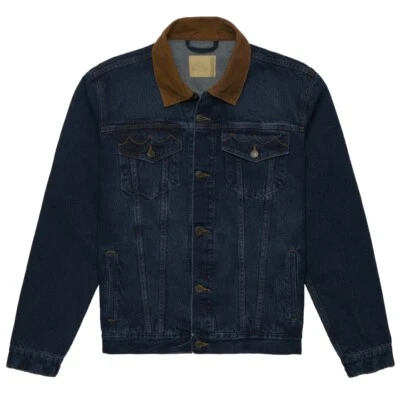 Robe Di Kappa Veste En Jean Bleu Indigo Homme Tg M - Photo 1/4