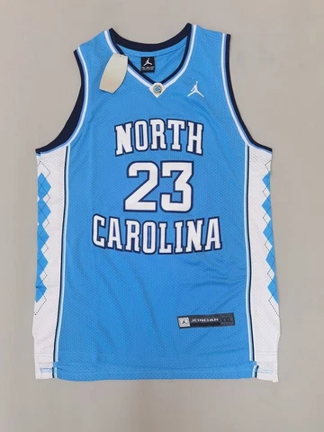 North Carolina Vintage Michael Jordan Jersey  Mens Size NWT Blue Stitched Cover