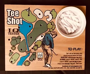 Table Golf Peg Game Tee Shot IQ Tester 1994 Made In USA Gift For The Golfer ECU - Picture 1 of 6