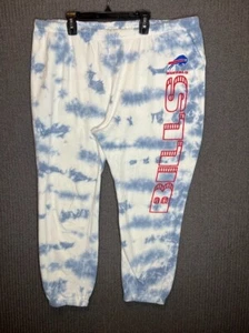 Junk Food Pajama Pants Women's 2XL Blue Tie Dye Outdoor Capri Buffalo Bills NFL  - Picture 1 of 10