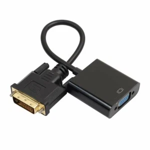 DVI-D 24+1 Pin Male to VGA 15Pin Female Active Cable Adapter Converter 1080P - Picture 1 of 2
