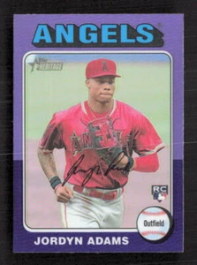 2024 Topps Heritage Hot Box refractor cromado púrpura #396 Jordyn Adams radiocontrol - Imagen 1 de 2