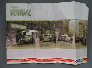 AX046 CORGI COLLECTION HERITAGE 2005 CATALOGUE DE MINIATURES AUTO FR 11 PAGES - Imagen 1 de 8