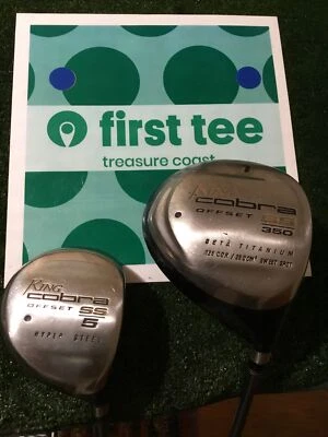 King Cobra Ladies SS Offset Driver 5 Woods Set Graphite Shafts - Image 1 of 4