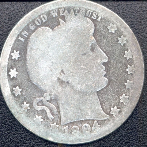 USA  1904 Barber quarter Cover